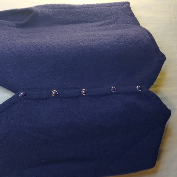 Fred Thomas Size Medium Purple Vest Women's So Soft Fall Cozy Cute Cheap - Picture 3 of 8